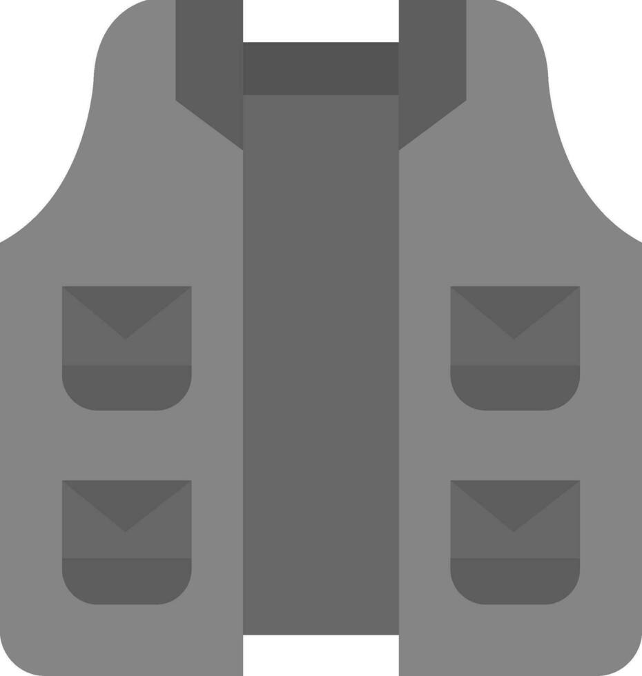 Vest Grey scale Icon vector