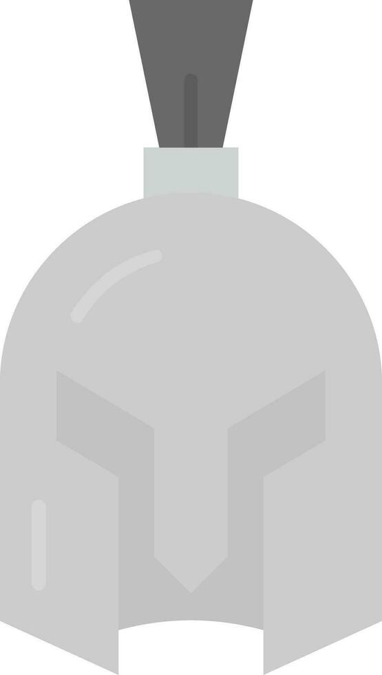 casco gris escala icono vector