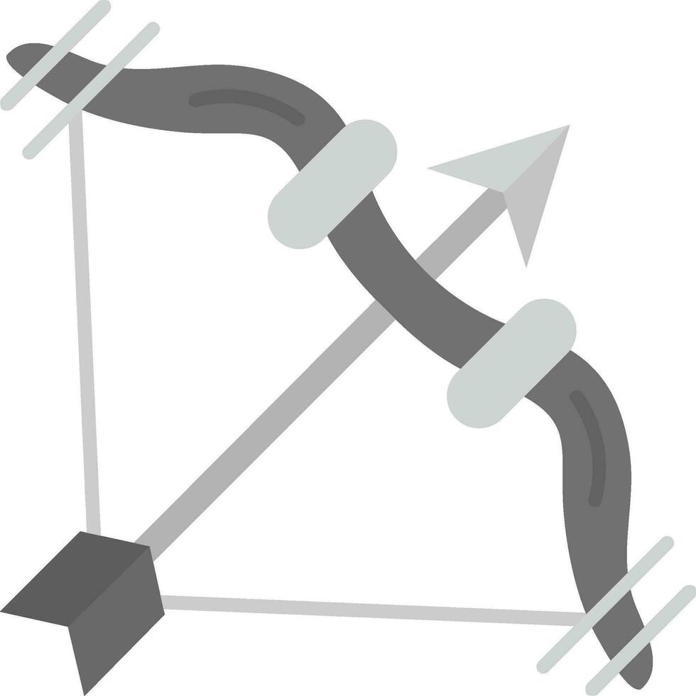 arquero gris escala icono vector