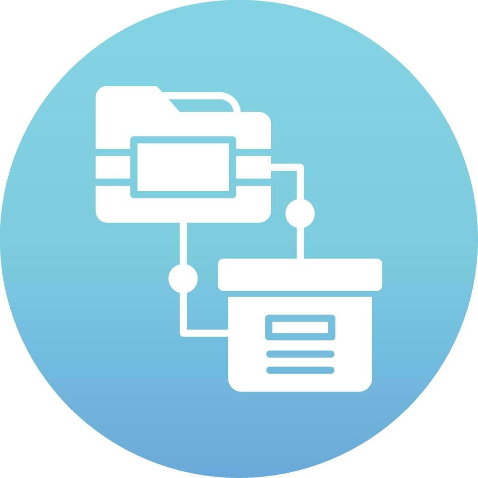 icono de vector de transferencia de datos