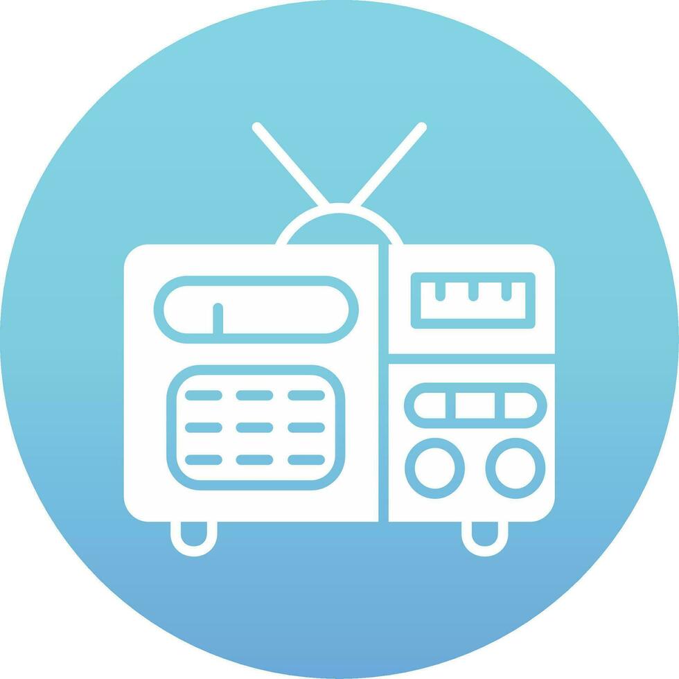 icono de vector de radio