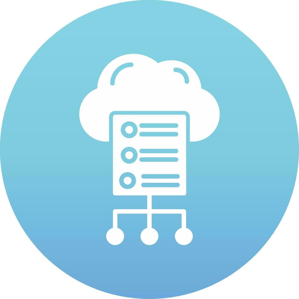 Cloud Server Vector Icon