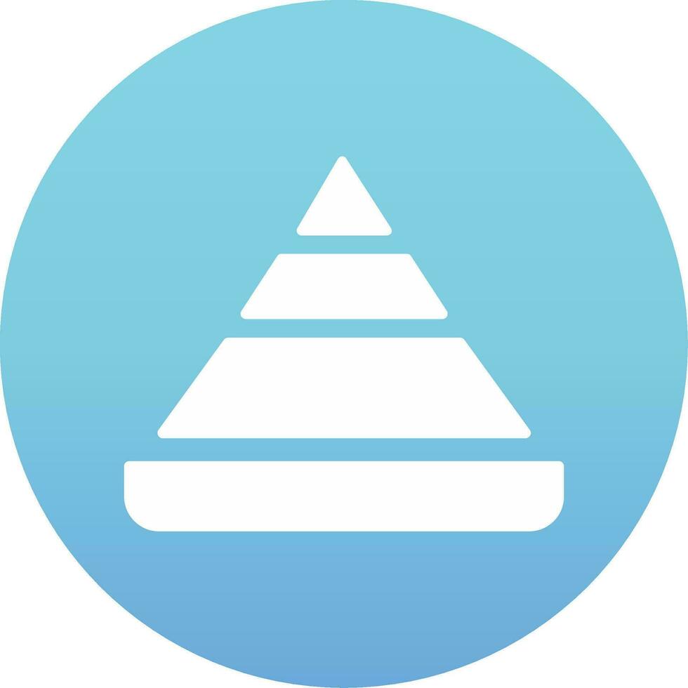 Pyramid Chart Vector Icon