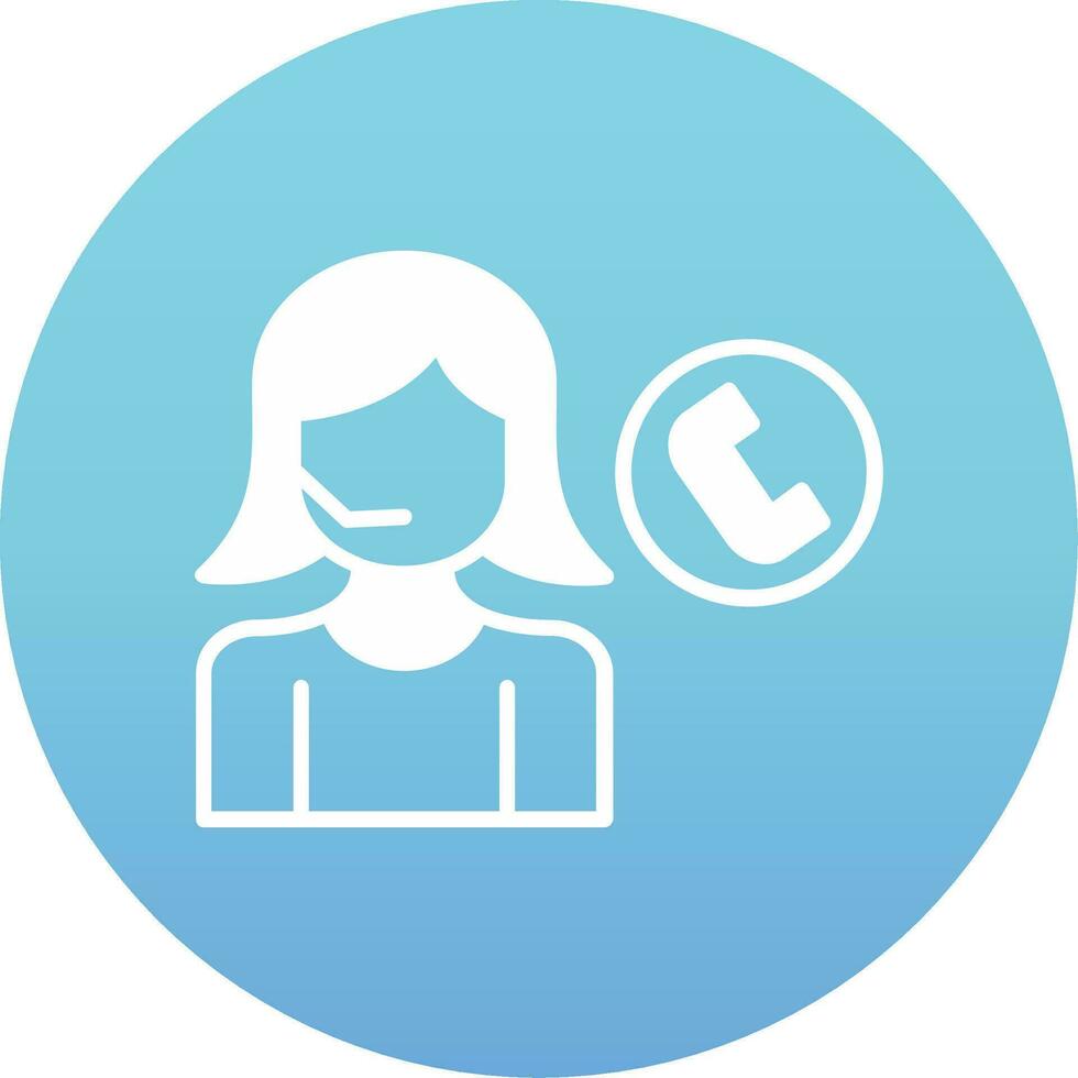 Call Center Agent Vector Icon