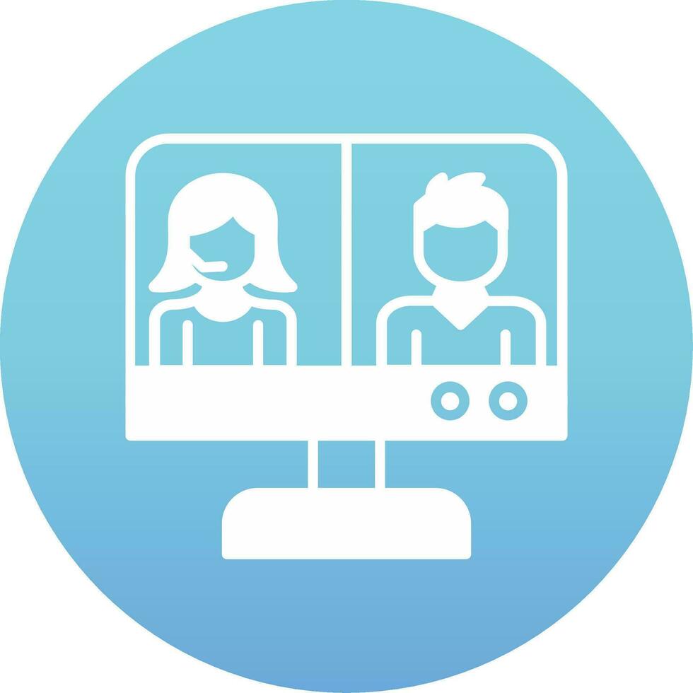 Video Conference Vector Icon