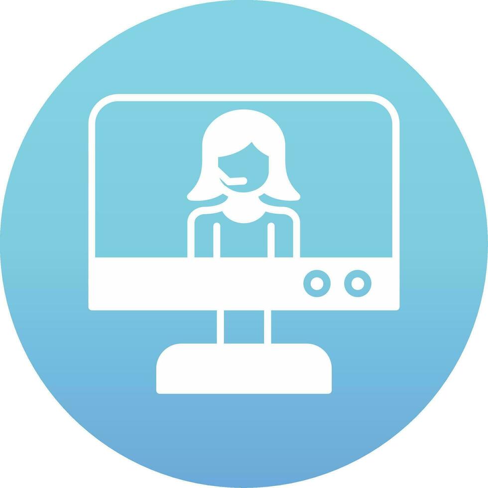 Online Support Vector Icon