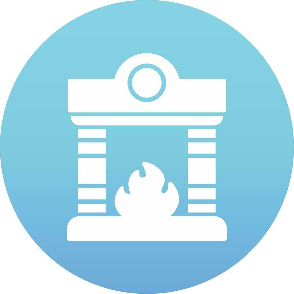 Fireplace Vector Icon