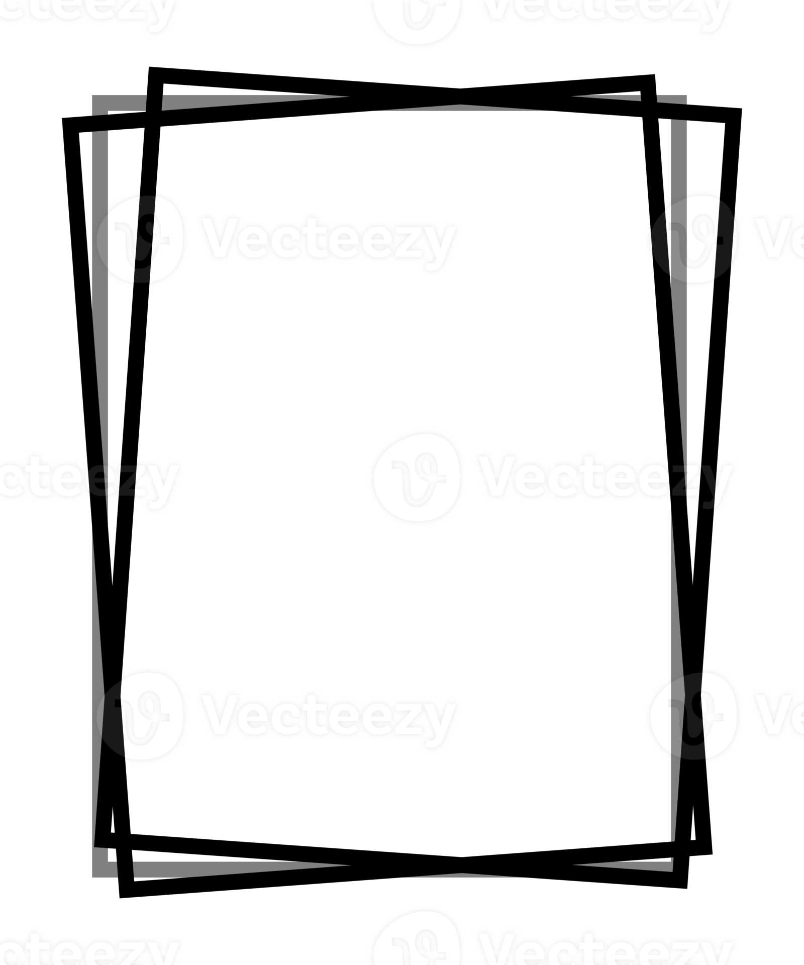 black and white frame png Square photo frame 37106361 PNG