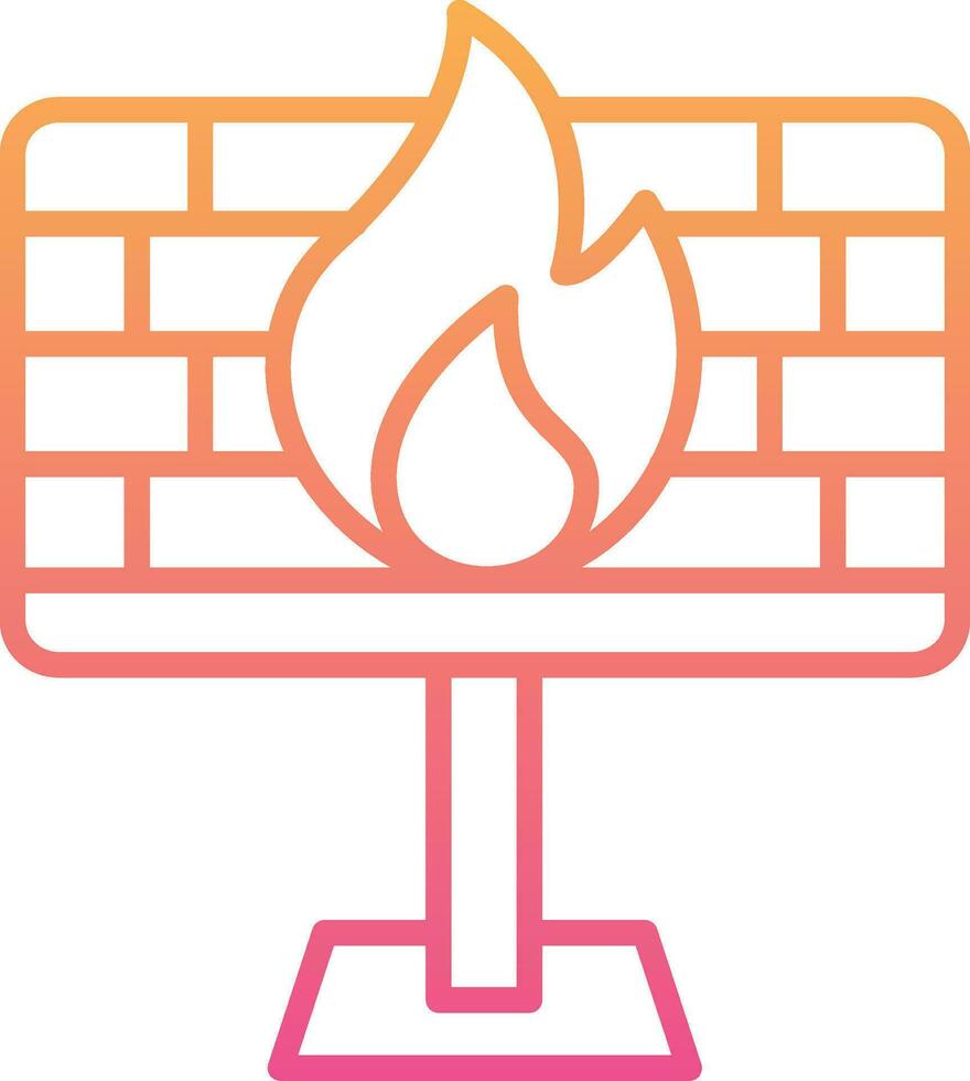 Firewall Vector Icon