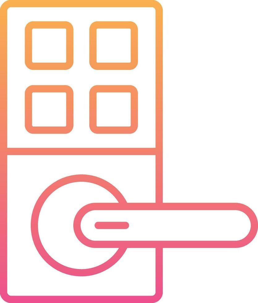 Smart Door Vector Icon