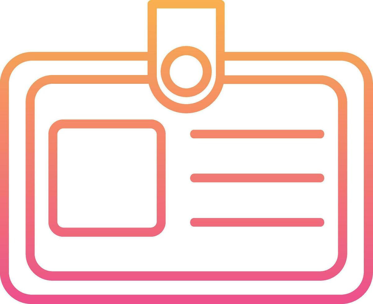 Identification Card Vector Icon