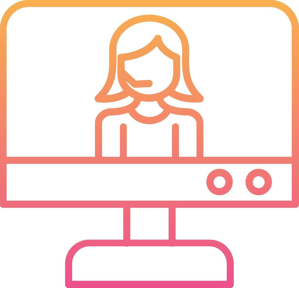 Online Support Vector Icon