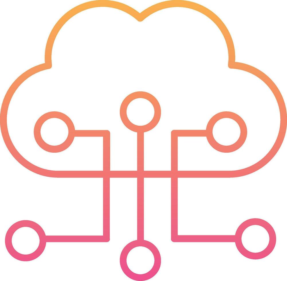 Cloud Configuration Vector Icon