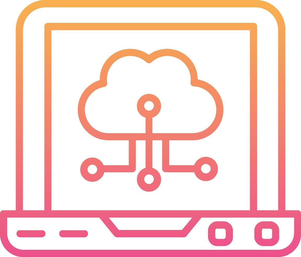 Cloud Computing Vector Icon