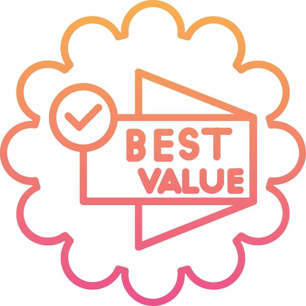 Best Value Vector Icon