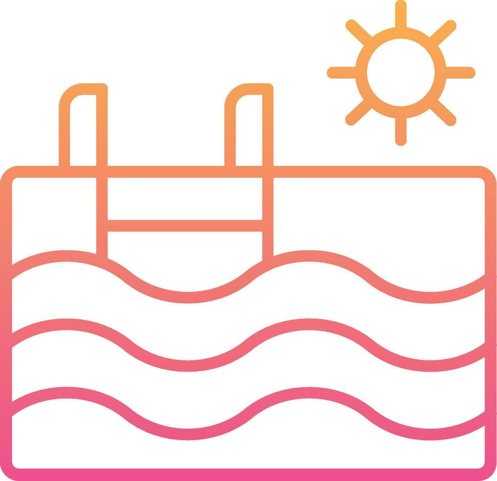 Swimming Pool Vector Icon