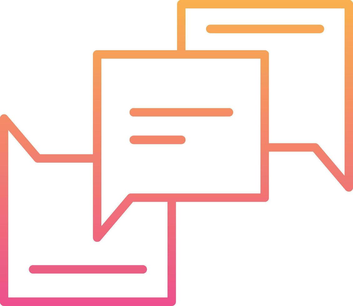 Speech Bubbles Vector Icon