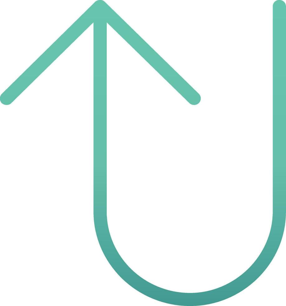 U Turn Vector Icon