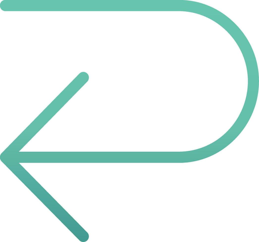 U Turn Vector Icon