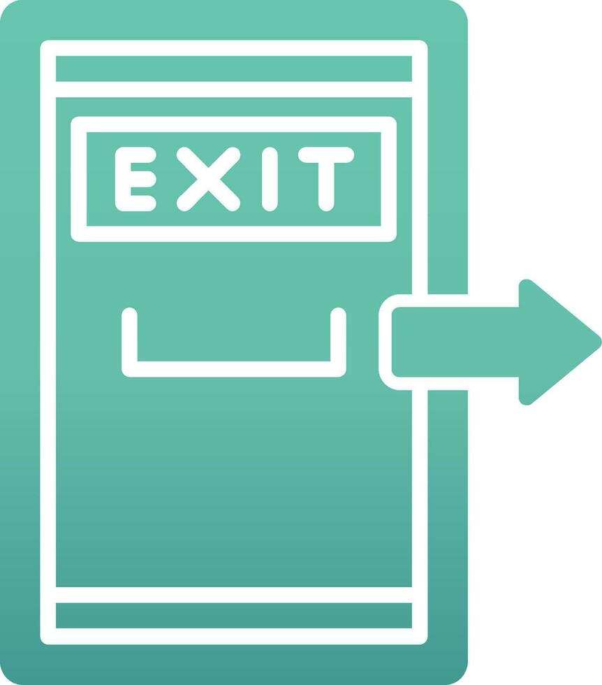 Exit Door Vector Icon