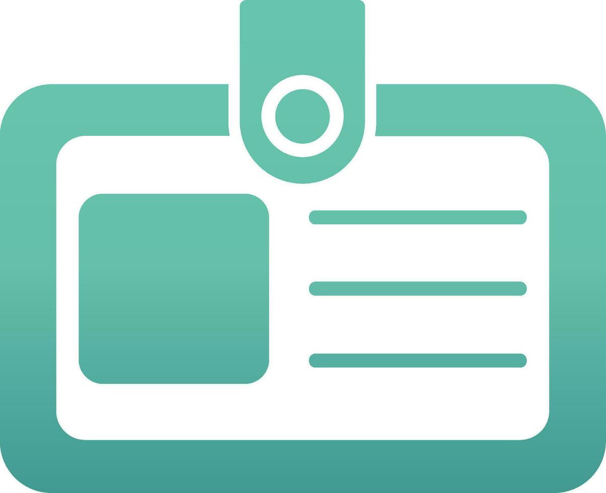 Identification Card Vector Icon