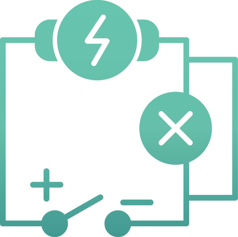 icono de vector de circuito eléctrico