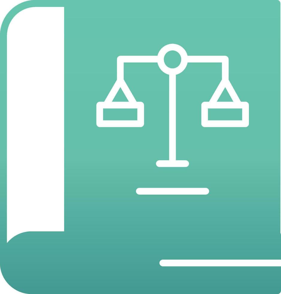 Law Book Vector Icon