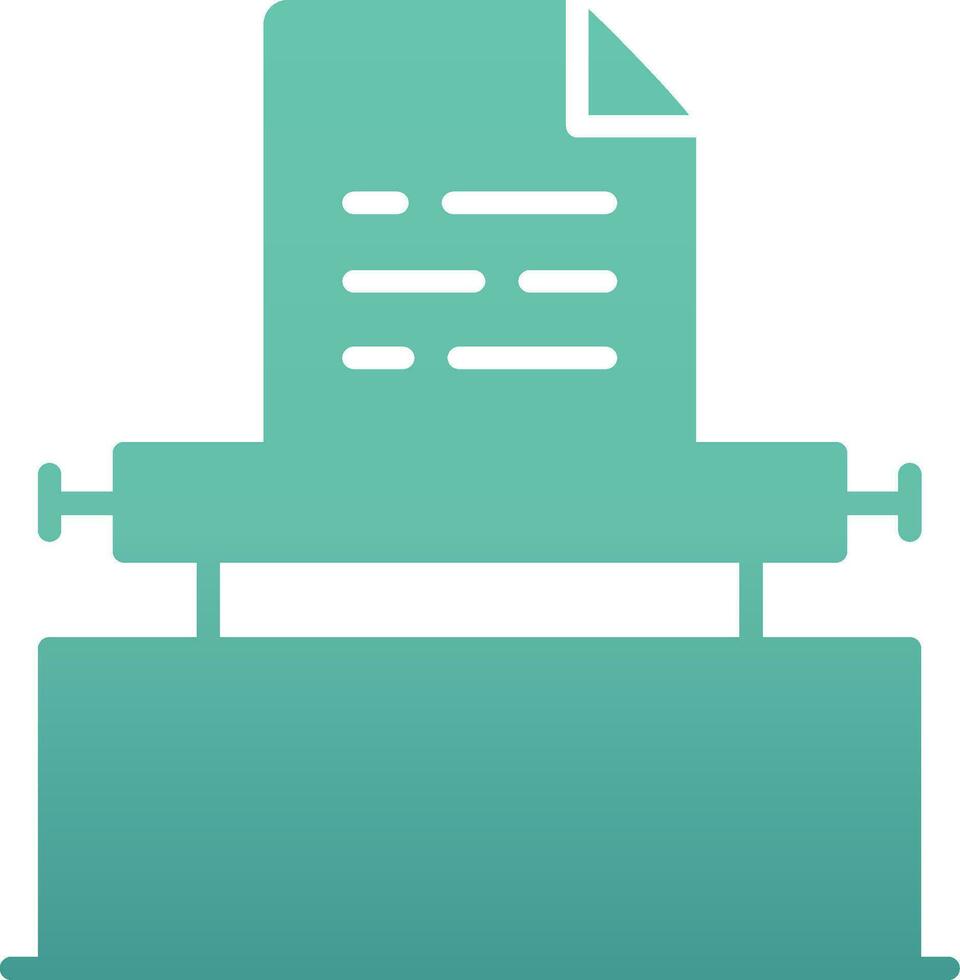 Typewriter Vector Icon