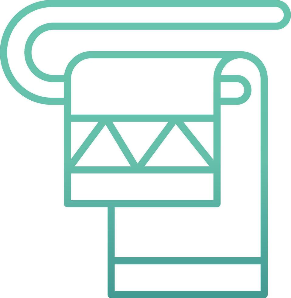 Towel Rack Vector Icon