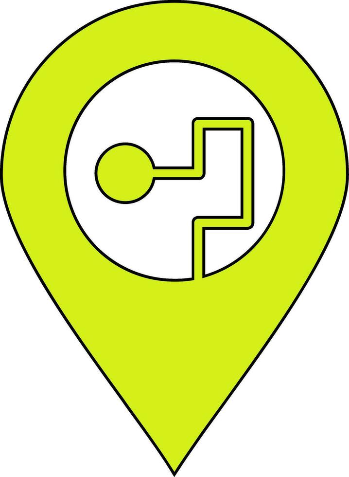 Pin Location Vector Icon