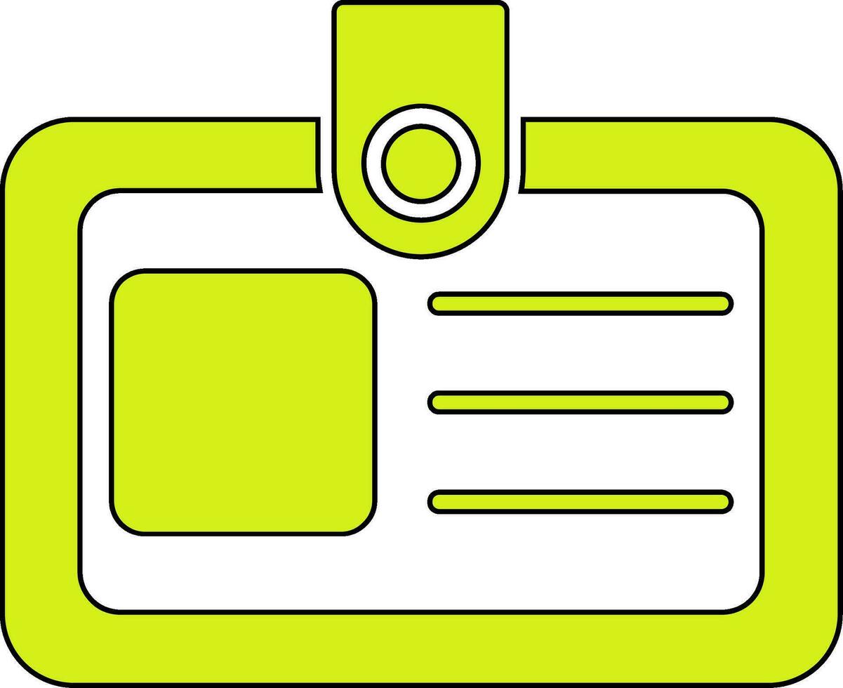 Identification Card Vector Icon