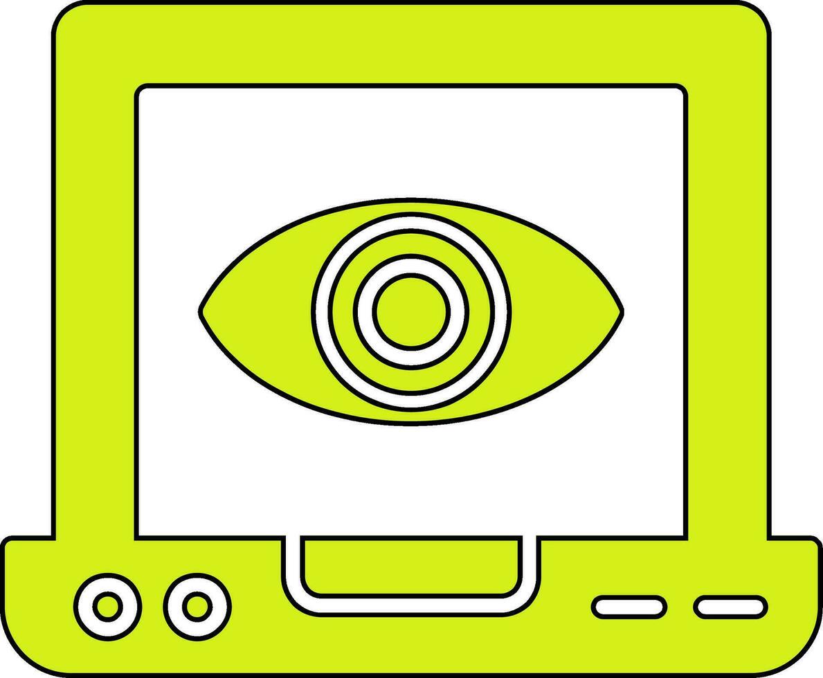 icono de vector de visión