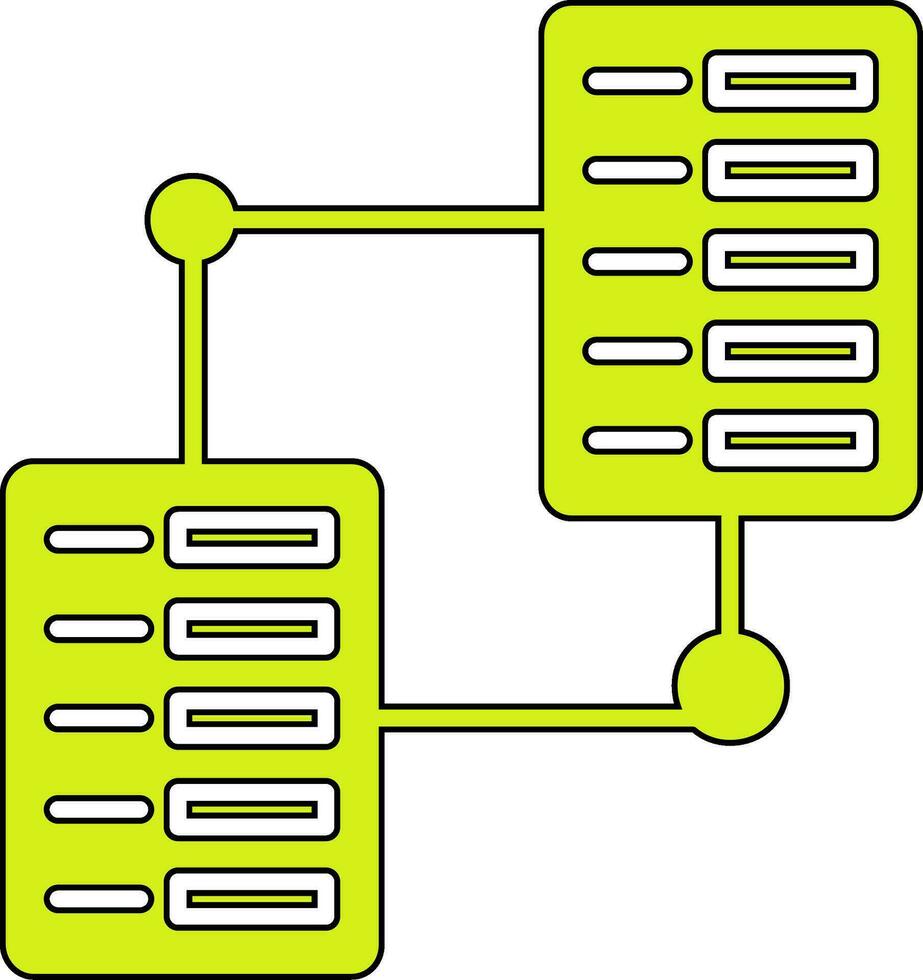 servidor almacenamiento vector icono