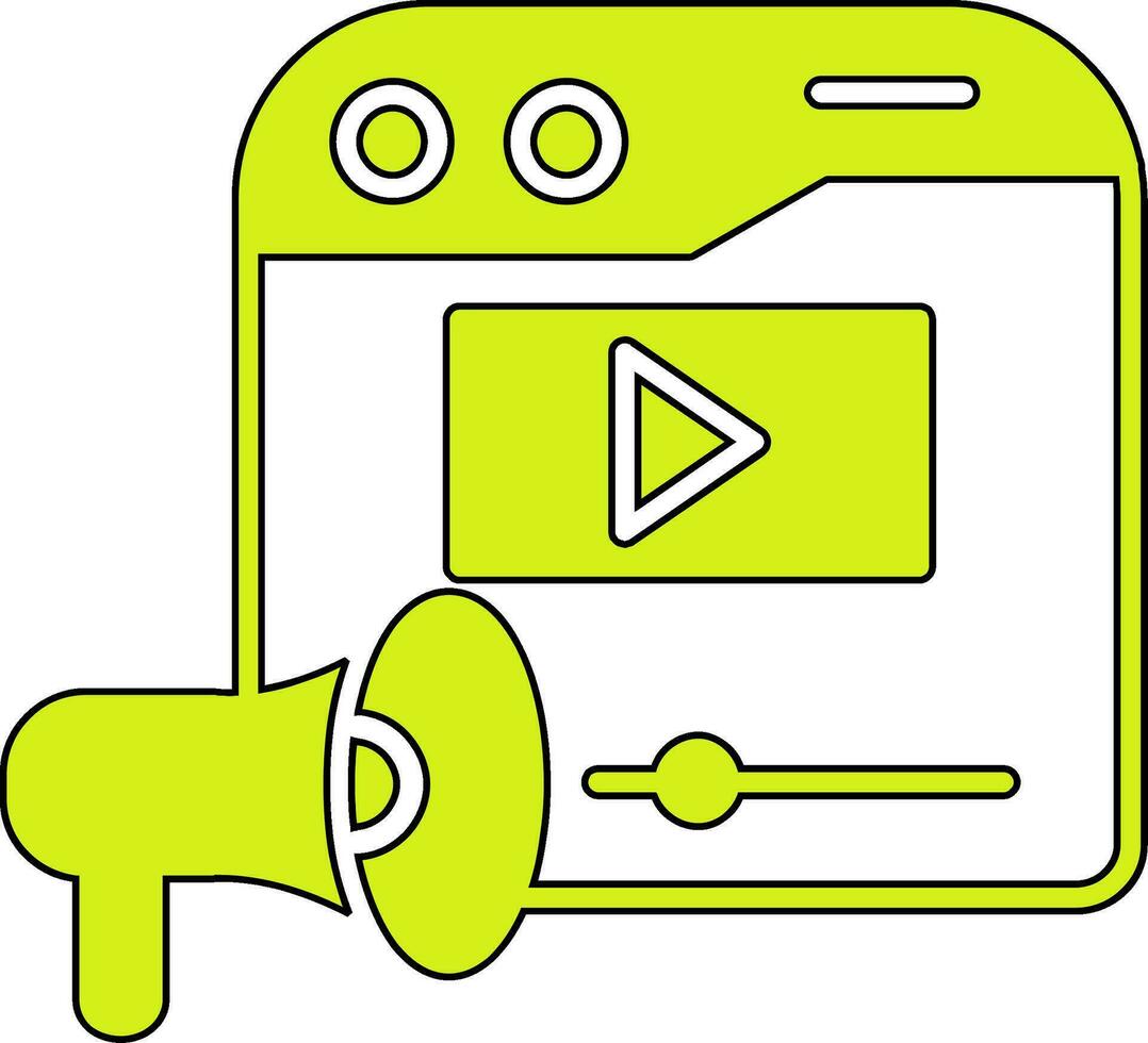 Video Marketing Vector Icon