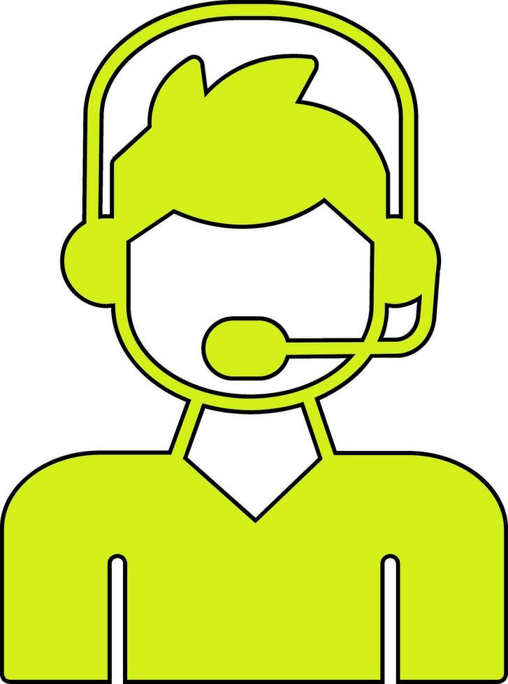 Call Center Agent Vector Icon