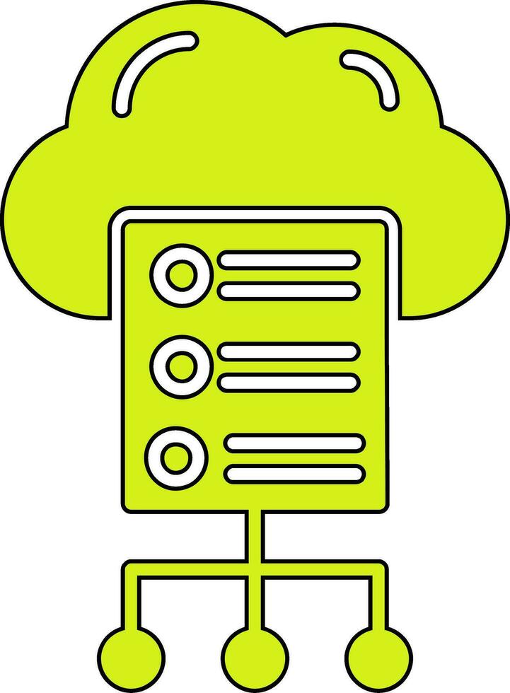 Cloud Server Vector Icon