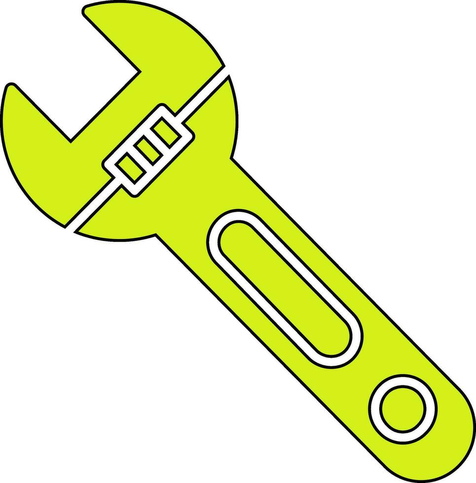 icono de llave inglesa vector