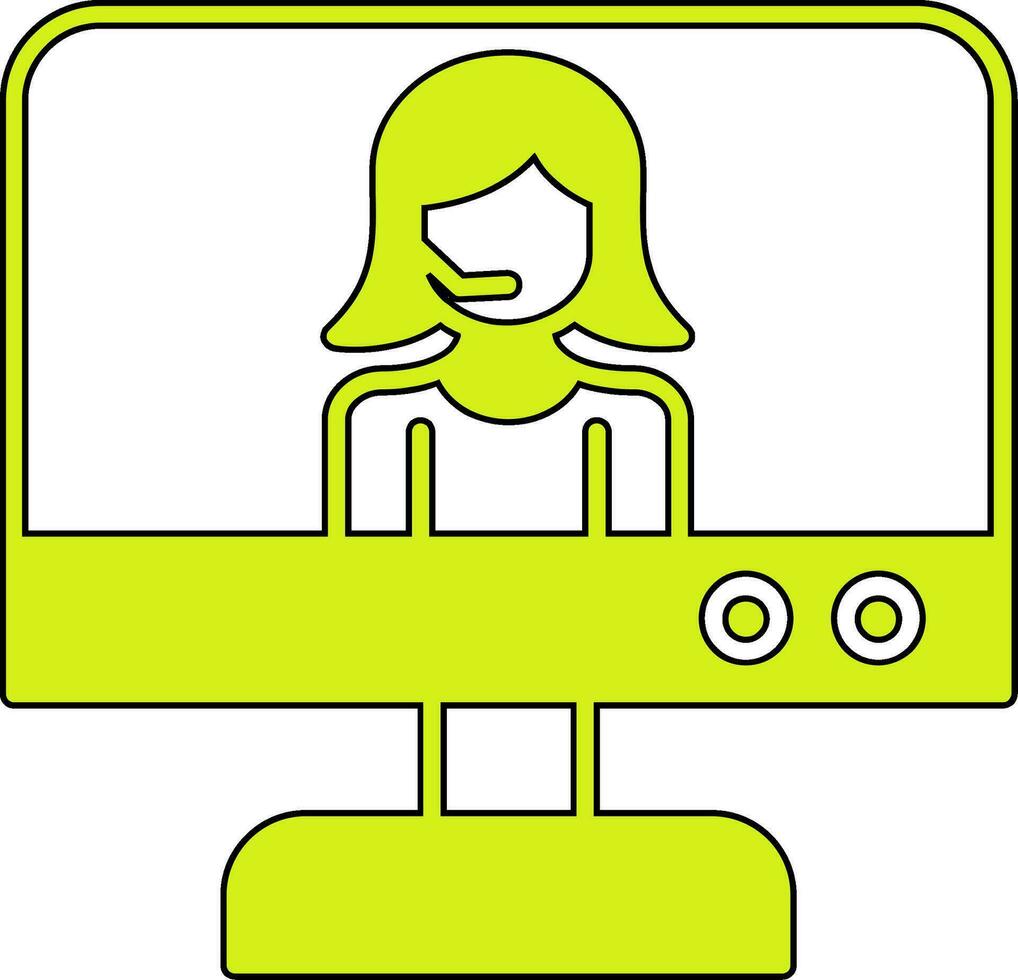 Online Support Vector Icon