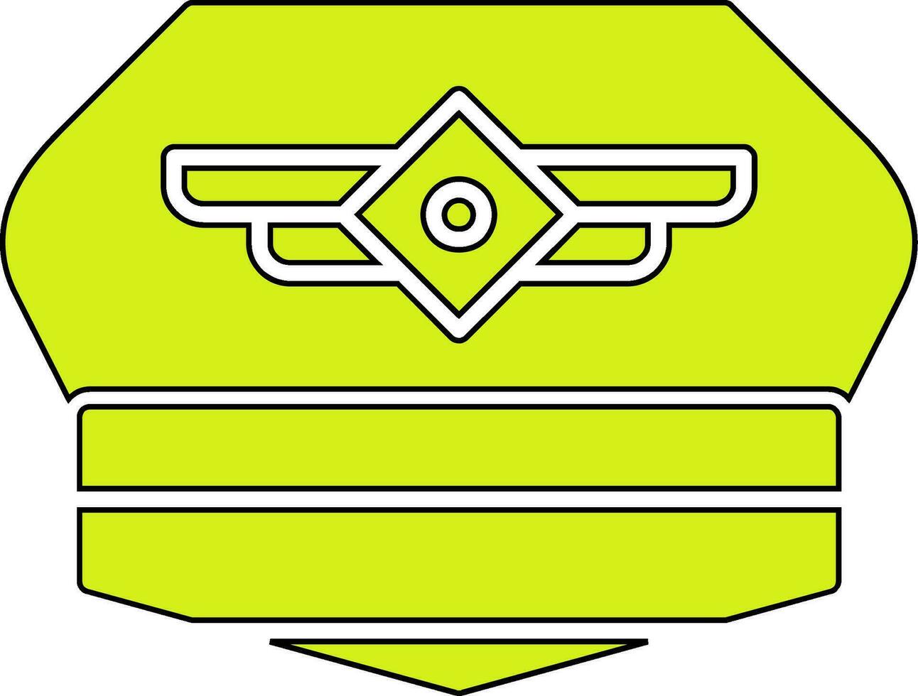 Pilot Hat Vector Icon