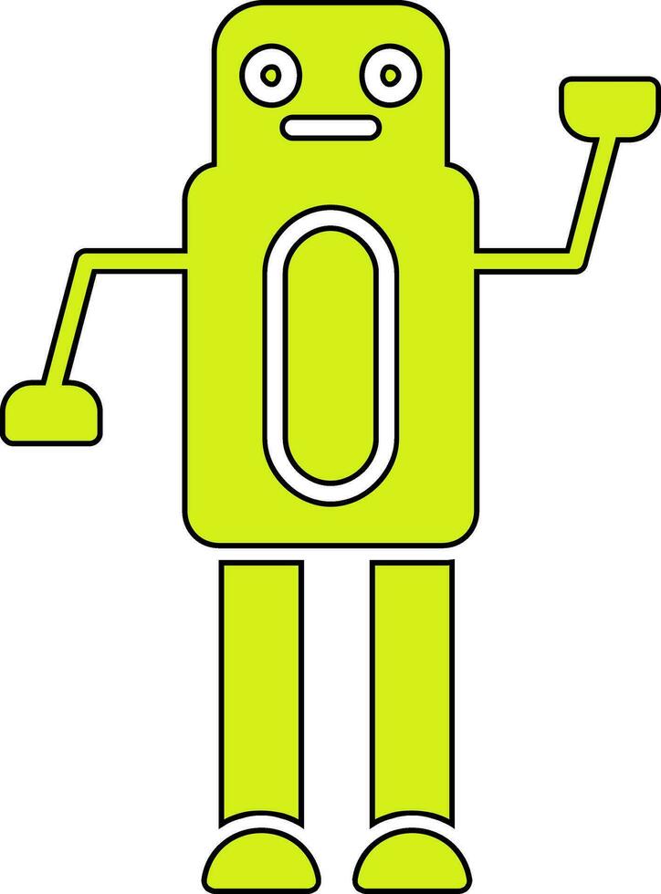 icono de vector de robot