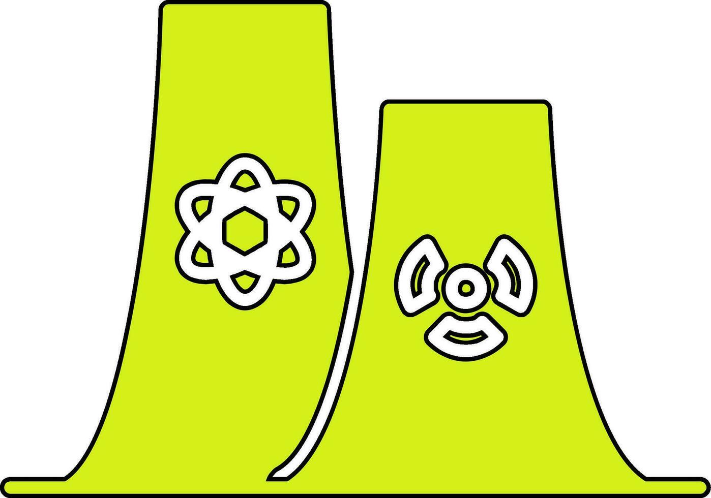 nuclear vector icono