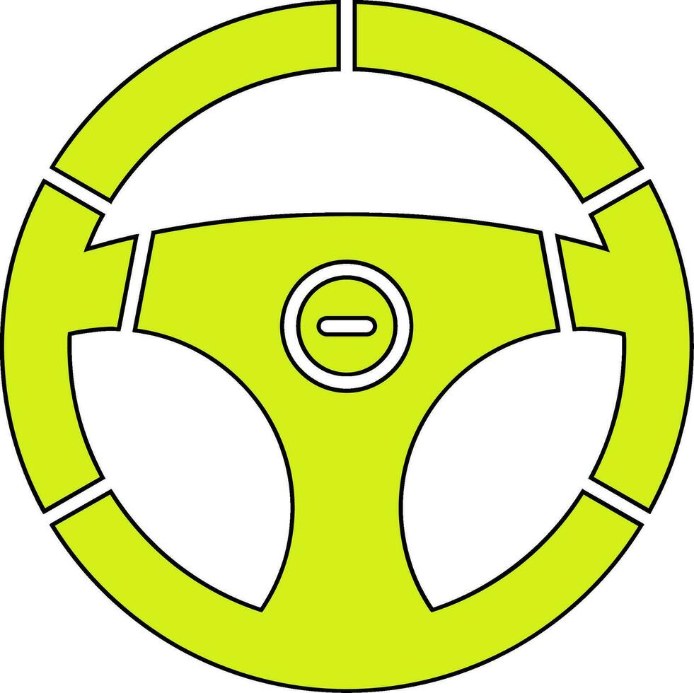 Steering Wheel Vector Icon