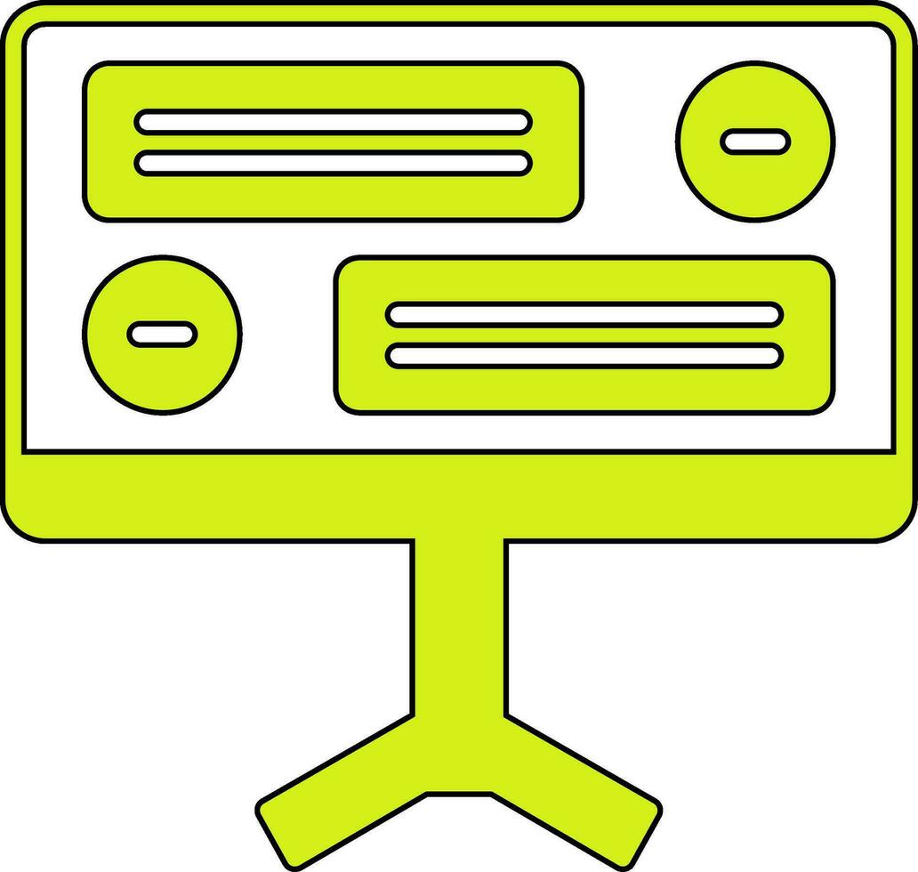 Desktop Computer Vector Icon