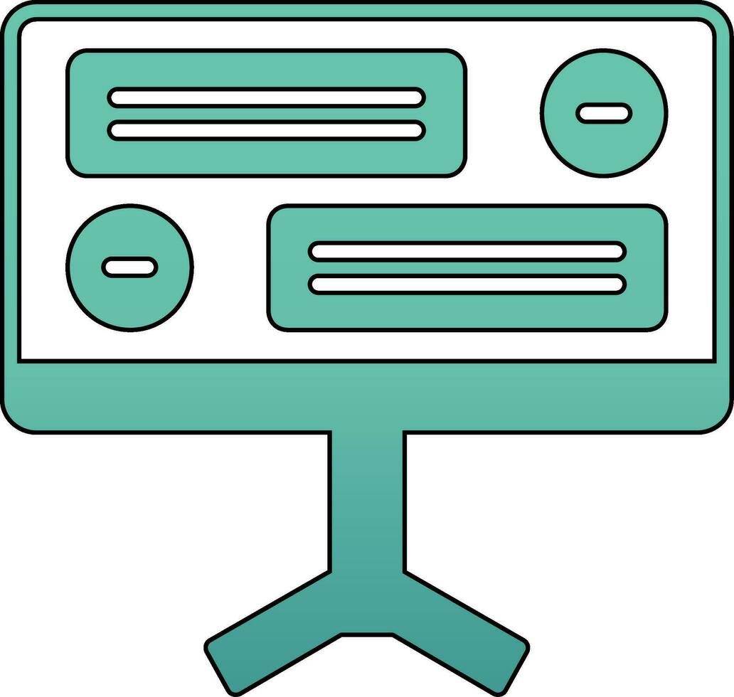 Desktop Computer Vector Icon