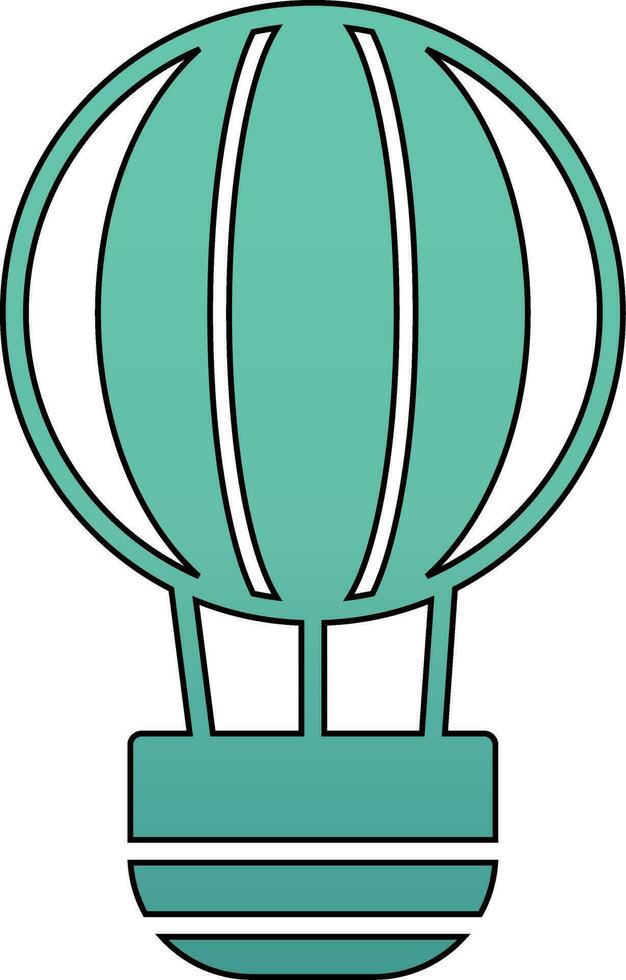 Hot Air Balloon Vector Icon