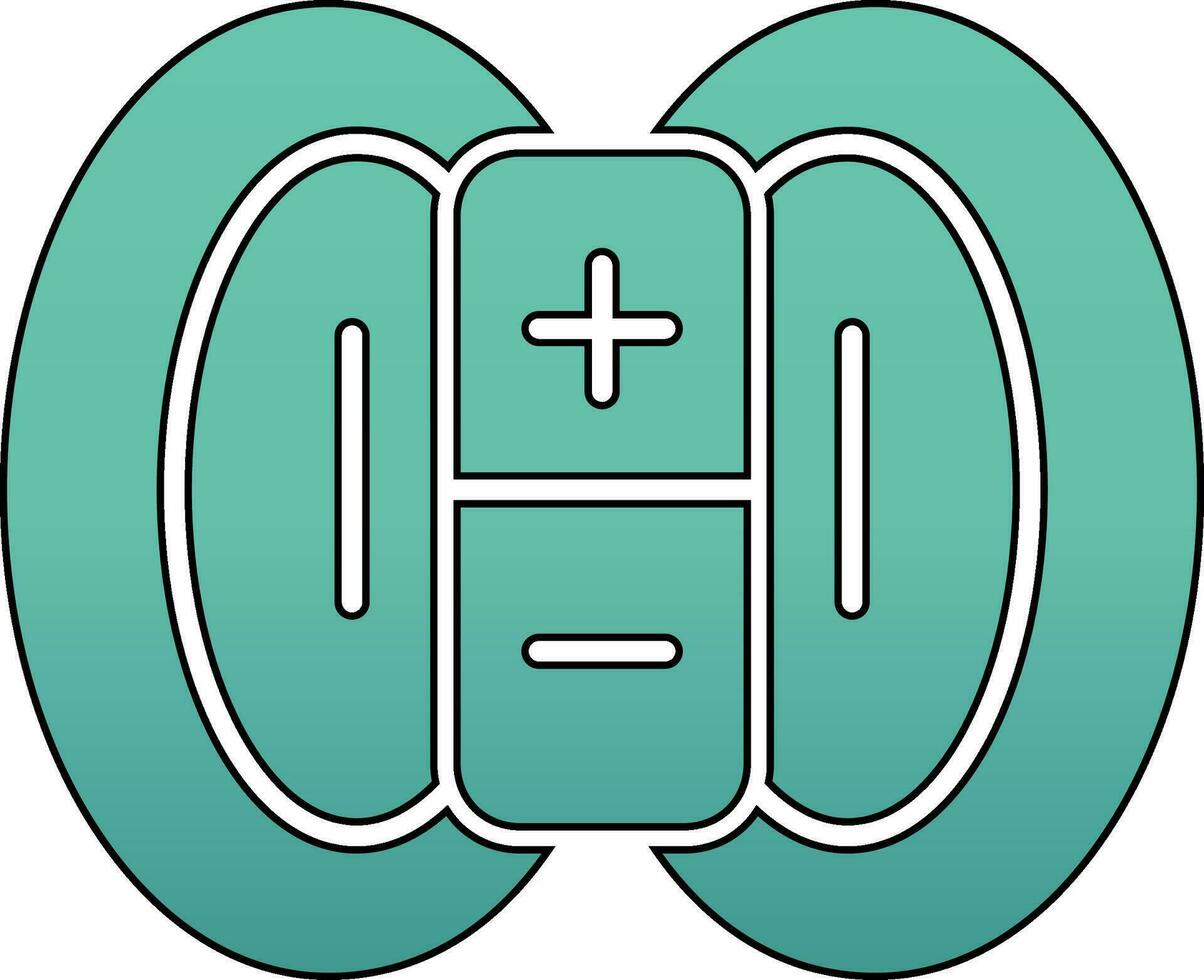 Magnetic Field Vector Icon