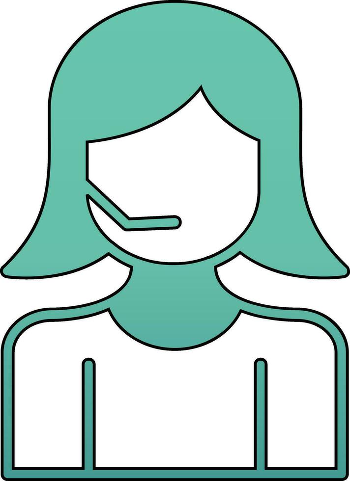 Customer Service Agent Vector Icon
