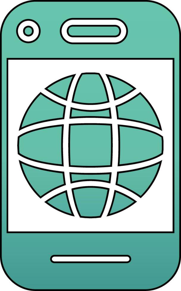 Mobile Internet Vector Icon