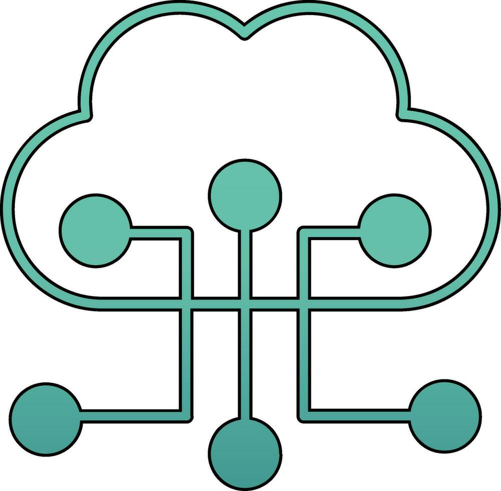 Cloud Configuration Vector Icon