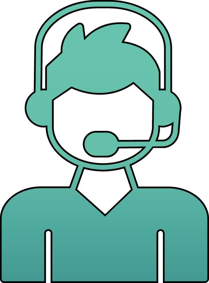 Call Center Agent Vector Icon